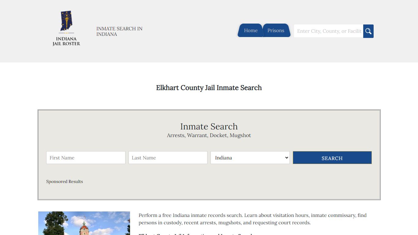 Elkhart County Jail Inmate Search - Indiana Jail Roster