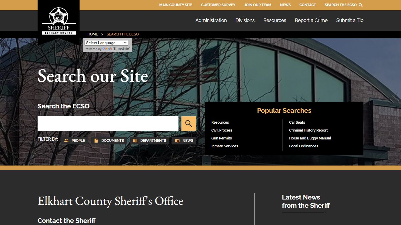 Search - Elkhart County Sheriff's Office